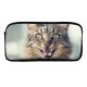 yanfind Pencil Case YHO  Whiskers Creature Wild Cat Face Mouth Wildlife Furry Eyes Zipper Pens Pouch Bag for Student Office School