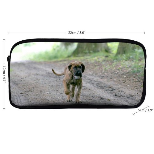 yanfind Pencil Case YHO Canidae Dog Sporting Fawn Vertebrate Carnivore Wildlife Cur Tico Mouth Dog Zipper Pens Pouch Bag for Student Office School