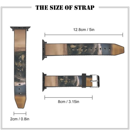 yanfind Watch Strap for Apple Watch Dog Hardwood Pet Wallpapers Free Pictures Wood Grey Images Doggy Compatible with iWatch Series 5 4 3 2 1