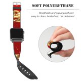 yanfind Watch Strap for Apple Watch Celebrations Year Golden Letters Calligraphic Ribbons Party  Happy Compatible with iWatch Series 5 4 3 2 1