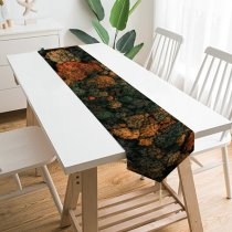 Yanfind Table Runner Clay Banks Autumn Trees Forest Aerial Birds Eye Trees Everyday Dining Wedding Party Holiday Home Decor