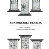 yanfind Watch Strap for Apple Watch Wall Texture Colour Grey Tile  Flooring Design Symmetry Rectangle Compatible with iWatch Series 5 4 3 2 1