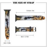 yanfind Watch Strap for Apple Watch  Face  Big Cat Wild Closeup Carnivore Compatible with iWatch Series 5 4 3 2 1