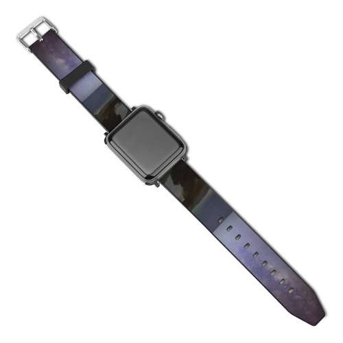 yanfind Watch Strap for Apple Watch Universe Galaxy Rocks Milky Sky Nebula Night Outer Space Purple Free Compatible with iWatch Series 5 4 3 2 1