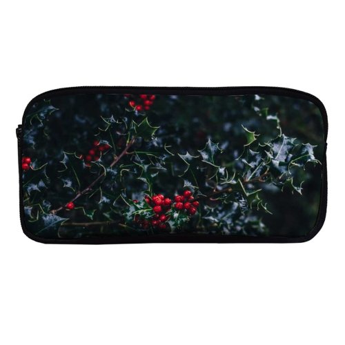 yanfind Pencil Case YHO Images Yew Bush Christmas Flora HQ Xmas Wallpapers Plant Tree Winter Pictures Zipper Pens Pouch Bag for Student Office School