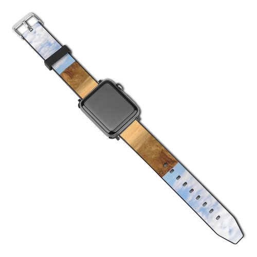 yanfind Watch Strap for Apple Watch Rocks Towaiq Saudi Riyadh Sky Badlands Natural Formation Soil Sand Landscape Cloud Compatible with iWatch Series 5 4 3 2 1