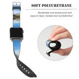 yanfind Watch Strap for Apple Watch Destin Mount Hutton Lake Landscape Reflections Zealand Compatible with iWatch Series 5 4 3 2 1