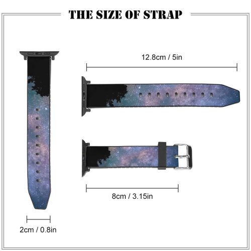 yanfind Watch Strap for Apple Watch Universe Galaxy Milky System Sky Astrophotography Solar States  Nebula Night Compatible with iWatch Series 5 4 3 2 1