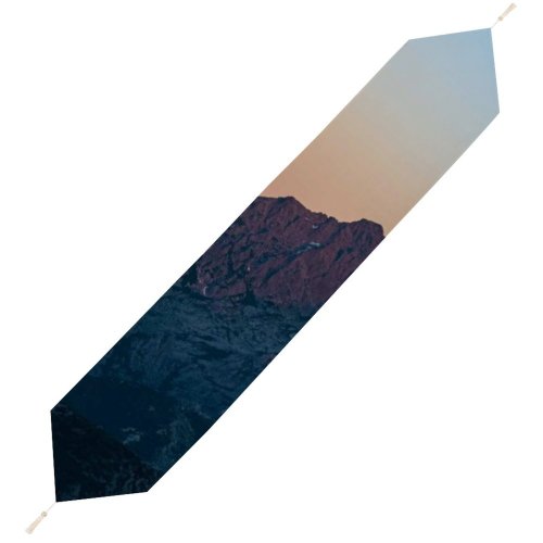 Yanfind Table Runner Landscape Peak D'oru Pictures Outdoors Grey Sunset Free Range Monte France Everyday Dining Wedding Party Holiday Home Decor