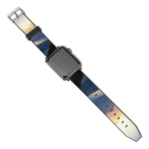 yanfind Watch Strap for Apple Watch Dominic Kamp Lake Lucerne Landscape Mountains Sunset Switzerland Compatible with iWatch Series 5 4 3 2 1