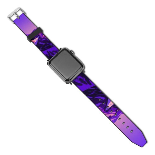yanfind Watch Strap for Apple Watch Coastline  Pass Road  Sunset Scenery MacOS Big Sur IOS Compatible with iWatch Series 5 4 3 2 1