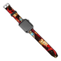 yanfind Watch Strap for Apple Watch Celebrations Christmas Decoration Lighting  Merry Compatible with iWatch Series 5 4 3 2 1