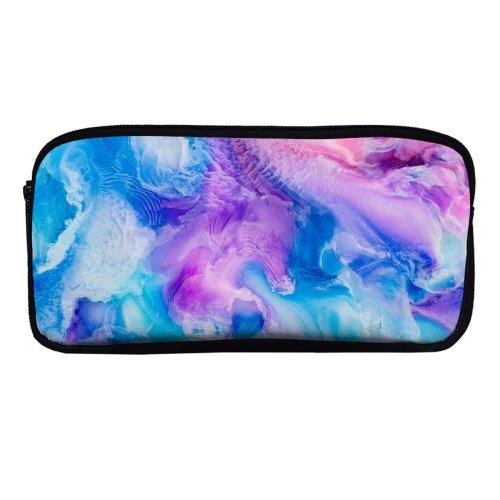 yanfind Pencil Case YHO Robert Kohlhuber Abstract Liquid Art Pearl Colorful Fluid Zipper Pens Pouch Bag for Student Office School