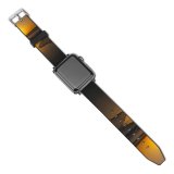 yanfind Watch Strap for Apple Watch  Aviv Jaffo Beach Sunset  Sky Horizon Sea Sunrise Afterglow Compatible with iWatch Series 5 4 3 2 1