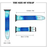 yanfind Watch Strap for Apple Watch Aqua Sky Abstract Hole Light Free Science Cells Texture Art Wallpapers Compatible with iWatch Series 5 4 3 2 1