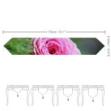 Yanfind Table Runner Blur Focus Beautiful Plant Delicate Flowers Depth Grass Roses Field Growth Flora Everyday Dining Wedding Party Holiday Home Decor