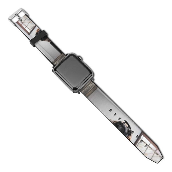 yanfind Watch Strap for Apple Watch Dog Decor Pet Wallpapers Free Pictures Home Grey Images Funny Compatible with iWatch Series 5 4 3 2 1
