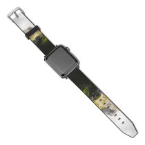 yanfind Watch Strap for Apple Watch Countryside Voyage Pictures Outdoors Stock Free Range Packer Randonnées Hiking Art Compatible with iWatch Series 5 4 3 2 1