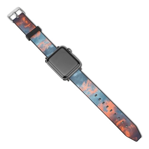 yanfind Watch Strap for Apple Watch Sky Domain Sunset Public Texture Outdoors Wallpapers Images Sunrise Pictures Cloud Compatible with iWatch Series 5 4 3 2 1