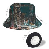 yanfind Adult Fisherman's Hat Sanaan Mazhar York City Skyscrapers Night Cityscape Night City Lights Fishing Fisherman Cap Travel Beach Sun protection