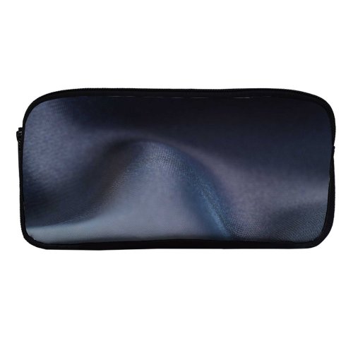 yanfind Pencil Case YHO  Focus Dark Shiny Softness Depth Velvet Smooth Field Crease Indentation Silk Zipper Pens Pouch Bag for Student Office School