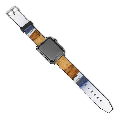 yanfind Watch Strap for Apple Watch Landscape Countryside Plant Sogne Tundra Pictures PNG Grassland Outdoors Range Grass Compatible with iWatch Series 5 4 3 2 1