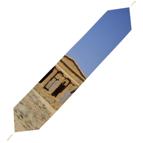 Yanfind Table Runner Building History Landscape Sky Agrigento Valley Sicily Sand Greek Tree Historic Architecture Everyday Dining Wedding Party Holiday Home Decor