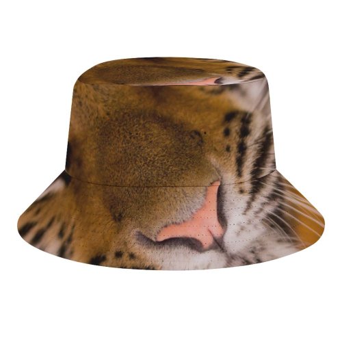 yanfind Adult Fisherman's Hat Skitterphoto Tiger Face Closeup Wild Predator Carnivore Big Cat Portrait Fishing Fisherman Cap Travel Beach Sun protection
