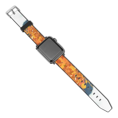 yanfind Watch Strap for Apple Watch Scenery Tree Plant Leaf Free Outdoors Maple Wallpapers Images Landscape Vegetation Compatible with iWatch Series 5 4 3 2 1
