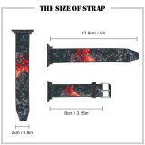yanfind Watch Strap for Apple Watch Eruption Lava  Wood Fire Free Burn Outdoors Wallpapers Bonfire Flame Compatible with iWatch Series 5 4 3 2 1