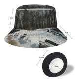 yanfind Adult Fisherman's Hat Winter Winter Geological Sky Ice Snow Warsaw Landscapes Bench Tree Frost Park Fishing Fisherman Cap Travel Beach Sun protection