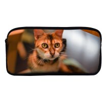 yanfind Pencil Case YHO Lovely Images Pet Manx Public Wuhan Wallpapers Abyssinian Pictures Cat China Kitten Zipper Pens Pouch Bag for Student Office School