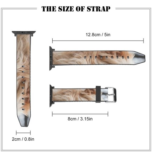 yanfind Watch Strap for Apple Watch Creative Images Golden Dog Pictures Pet Puppies Commons Compatible with iWatch Series 5 4 3 2 1