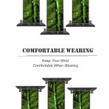 yanfind Watch Strap for Apple Watch Dark Leaves Drops Dew Closeup Macro   Greenery Compatible with iWatch Series 5 4 3 2 1