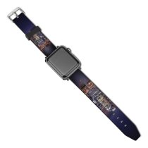 yanfind Watch Strap for Apple Watch Tobias Reich Singapore City Cityscape  Architecture Skyscrapers Nightlife City Lights Waterfront Compatible with iWatch Series 5 4 3 2 1