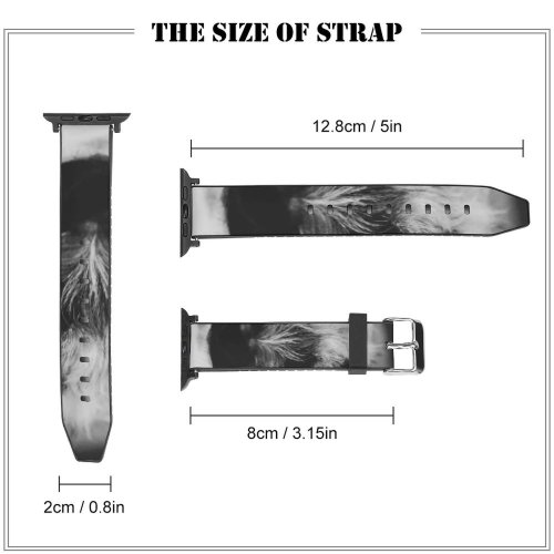 yanfind Watch Strap for Apple Watch Dog Pet Wallpapers Pictures Grey Domain Images Public Blanket Compatible with iWatch Series 5 4 3 2 1