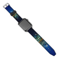 yanfind Watch Strap for Apple Watch Anek Suwannaphoom Singapore Marina Bay Sands Downtown Cityscape City Lights Night Reflections Compatible with iWatch Series 5 4 3 2 1