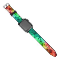 yanfind Watch Strap for Apple Watch Barbara Lane Bokeh Colorful Lights Rainbow Compatible with iWatch Series 5 4 3 2 1