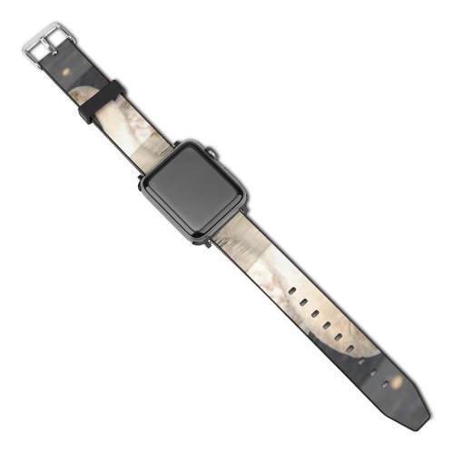 yanfind Watch Strap for Apple Watch  Winter Lake Elegant Bird Vertebrate Ducks Geese Swans Beak Duck Waterfowl Compatible with iWatch Series 5 4 3 2 1