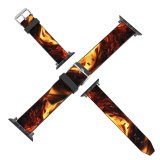 yanfind Watch Strap for Apple Watch Alaska Pictures Outdoors Fire Free Burning Flame  Bonfire Flames Usa Compatible with iWatch Series 5 4 3 2 1