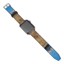 yanfind Watch Strap for Apple Watch Scenery Range Field Cow Savanna  Rural Cattle Outdoors Farm Pasture Compatible with iWatch Series 5 4 3 2 1