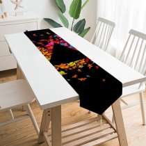 Yanfind Table Runner Abstract Dark Art Origami Panoply Triangle Geometrical Multicolor Colorful Crafts Everyday Dining Wedding Party Holiday Home Decor