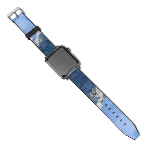 yanfind Watch Strap for Apple Watch Landscape Peak Countryside Domain Rock Pastel  Pictures Outdoors Austria Snow Compatible with iWatch Series 5 4 3 2 1