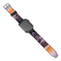 yanfind Watch Strap for Apple Watch Lighthouse Beach Rocky Coast Sunset Hour Compatible with iWatch Series 5 4 3 2 1