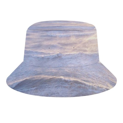 yanfind Adult Fisherman's Hat Winter Horizon Coast Cloud Shore Landscape Sea Sky Ocean Stormy Windy Passion Fishing Fisherman Cap Travel Beach Sun protection