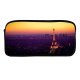 yanfind Pencil Case YHO Emmanuel Iarussi Eiffel   France Cityscape City Lights Sunset Sky Landmark Zipper Pens Pouch Bag for Student Office School