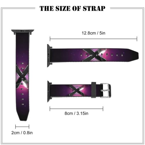 yanfind Watch Strap for Apple Watch Technology Black Dark Mac OS X Dark Compatible with iWatch Series 5 4 3 2 1