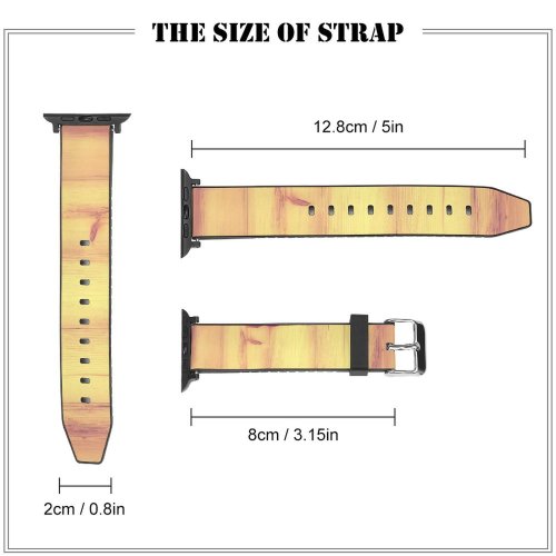 yanfind Watch Strap for Apple Watch Bruno Glätsch Love Light Bulb Heart Rose Flower Wooden Valentines Creative Compatible with iWatch Series 5 4 3 2 1