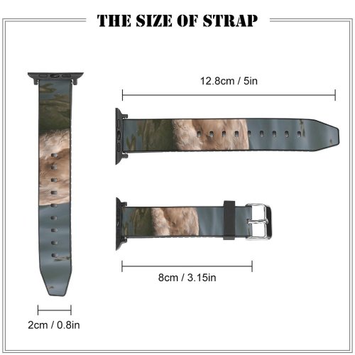 yanfind Watch Strap for Apple Watch Swans  Lakes Birds Regal Winter Scenes Waterfowl Bird Vertebrate Ducks Geese Compatible with iWatch Series 5 4 3 2 1