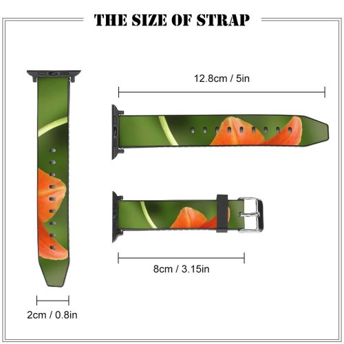 yanfind Watch Strap for Apple Watch Tulip Flower Flowering Plant Petal Botany Pedicel Stem Compatible with iWatch Series 5 4 3 2 1
